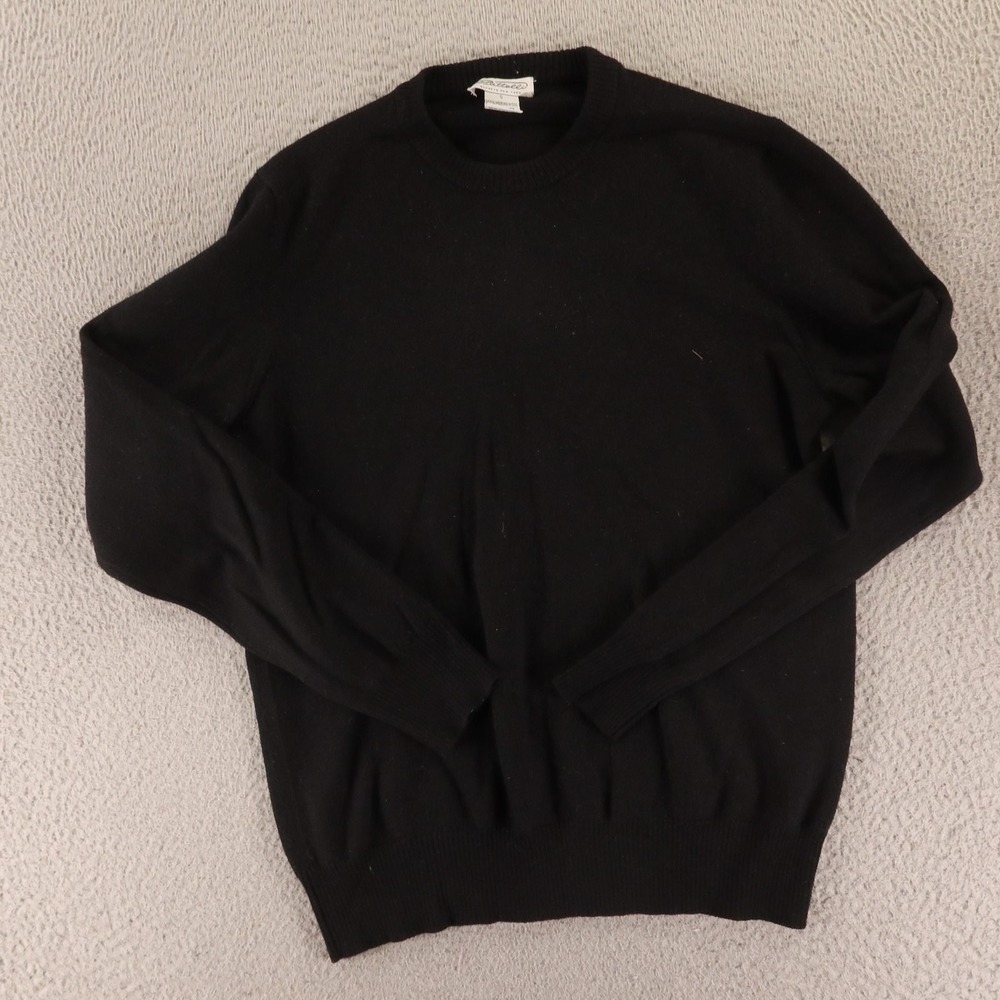Piattelli Sweater Mens S Black 100% Wool Piattelli Barneys New York Merino Wool